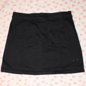 BONGO front botton black skirt